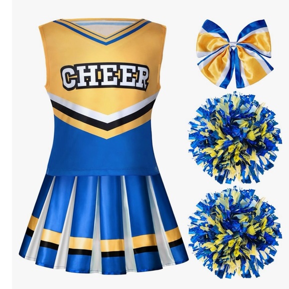 NWT Blue Cheerleader Costume - Child SIZE L(10-12) - Picture 3 of 12